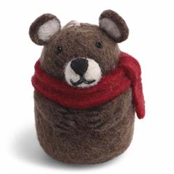 Gry & Sif -Brown Bear w/Scarf