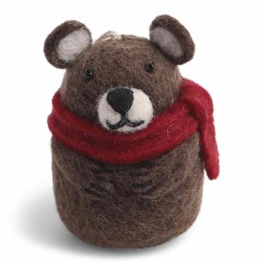 Gry & Sif -Brown Bear w/Scarf