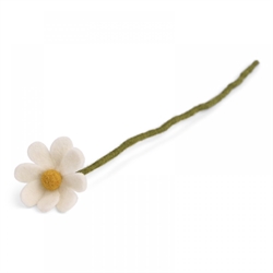Gry & Sif - Anemone filt blomst hvid