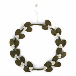 Gry & Sif -Mistletoe Wreath Dark Green - Big