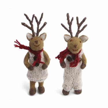 Gry & Sif - Brune Rensdyr (par) 15 cm