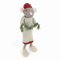 Gry & Sif -X-Large Grey Mouse w/Garland (60 cm)