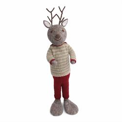 Gry & Sif - Deer Boy Extra Large Grey w/skirt & sweater