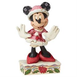Disney Minnie Mouse Christmas Mini Figurine