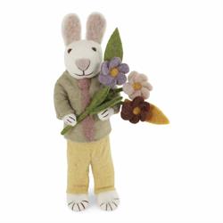 Gry & Sif - Kanin m/ slips & blomster, 27 cm