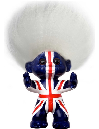 Lykketrold - Goodluck Troll - Union jack, small