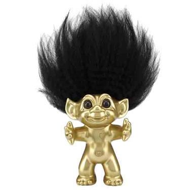 Jubilæumstrold 2017, mat messing look 12 cm