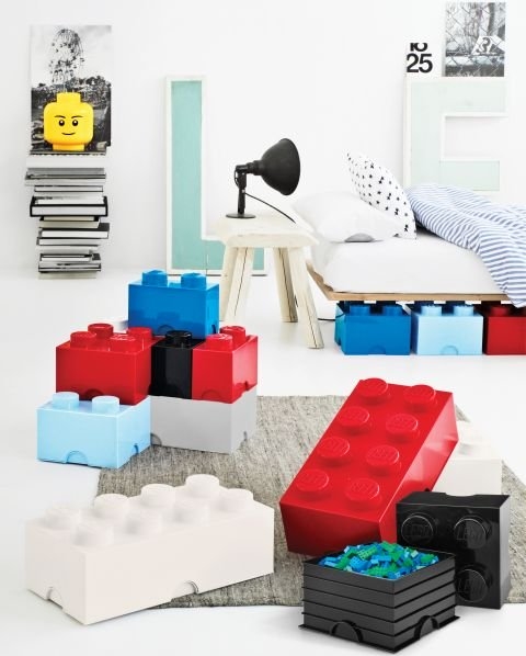 Room Copenhagen - LEGO Opbevaringskasse Brick 4 - Blå